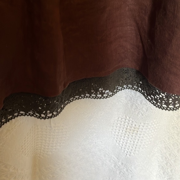 Linen Skirt Small Brown - Picture 2 of 5